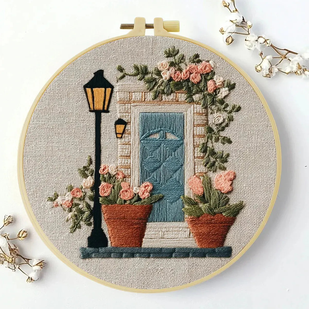Hand-Embroidered Sunflower Hoop Art – Floral Wall Decor The Stichers Heavane