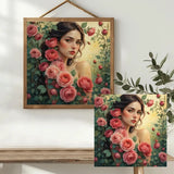 Rose Garden Beauty Cross Stitch Kit 🌹👩🏻🦰✨ Kits For Stitchers