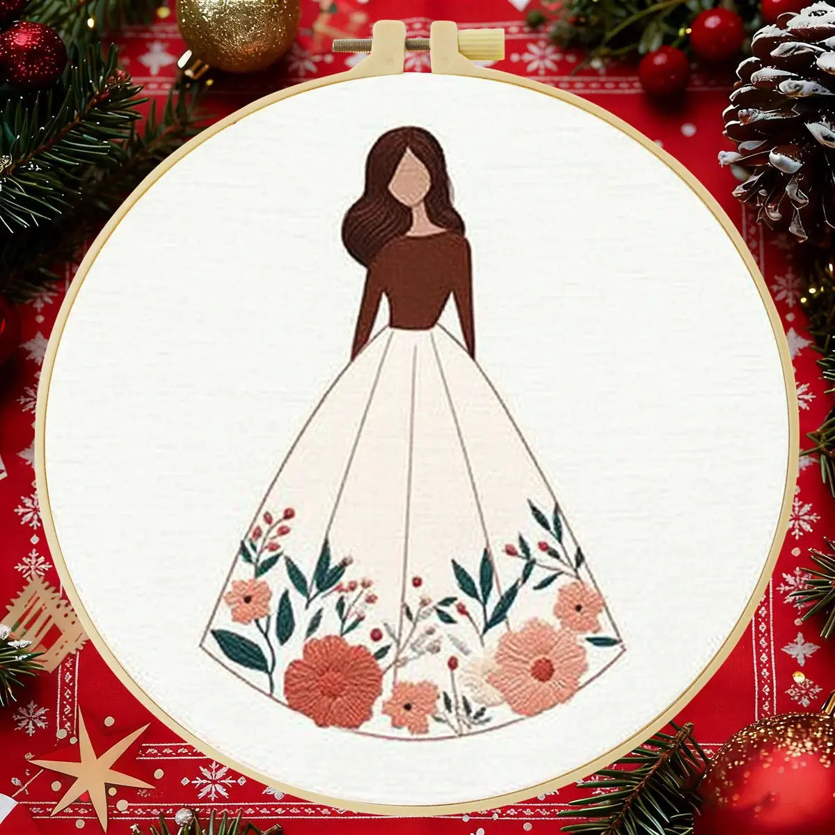 Elegant Lady Embroidery Starter Kit The Stichers Heavane