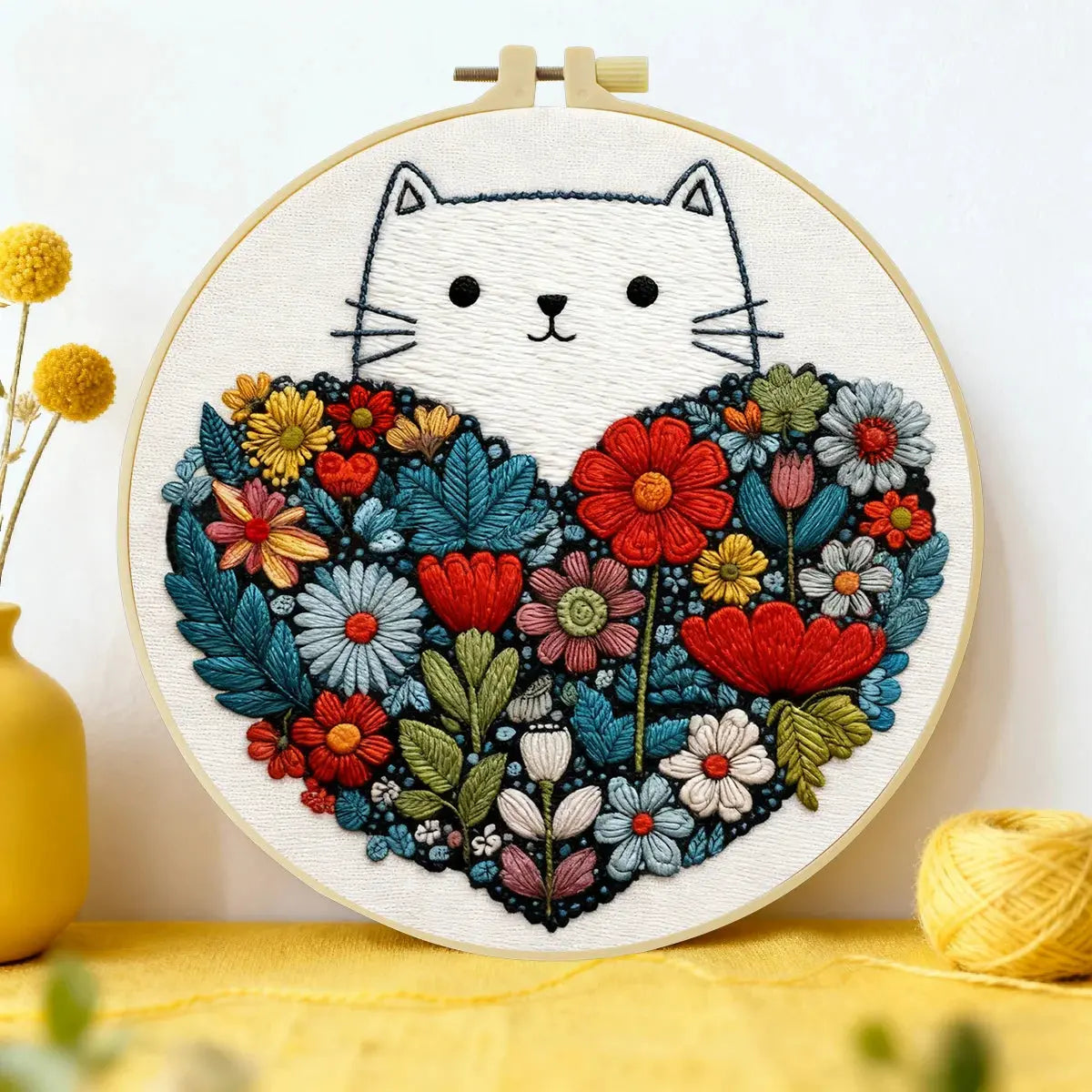 Christmas Embroidery DIY Kit – Holiday Stitching Kit with Hoop, Pattern & Threads The Stichers Heavane