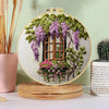 Windows & Flowers Hand Embroidery Kit The Stichers Heavane