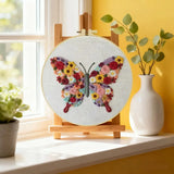 Floral Butterfly Embroidery Kit Kits For Stitchers