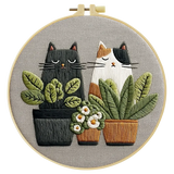 Kitty Hand Embroidery Kit The Stichers Heavane