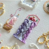 Cute Sewing & Embroidery Tools Pattern – DIY Craft Lover Hand Embroidery Kit with Floral Needlework Accessories Design