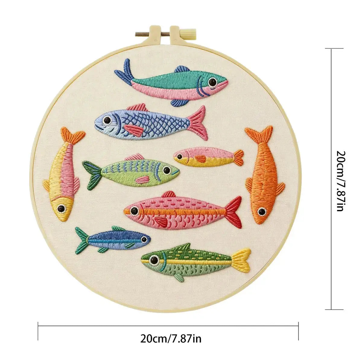 Colorful Fish Embroidery Kit Kits For Stitchers