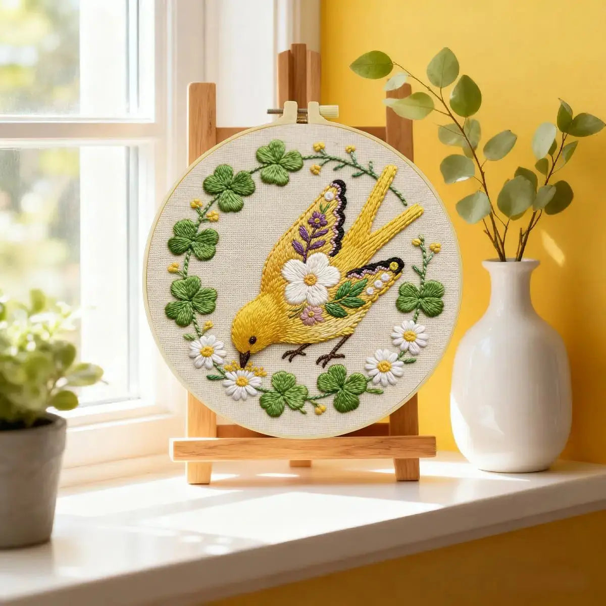 Golden Bird Embroidery Kit Kits For Stitchers
