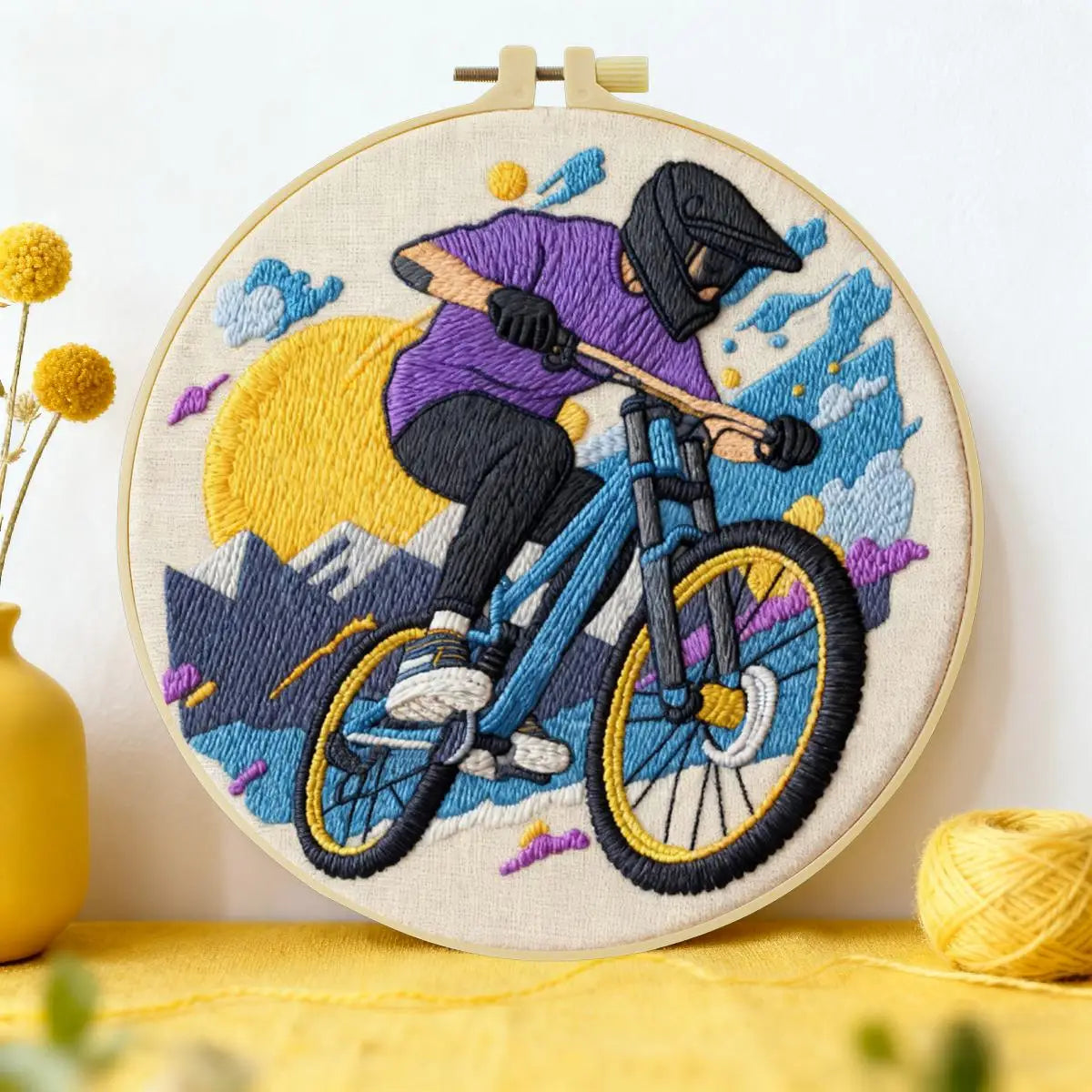 Mountain Bike Embroidery Kit