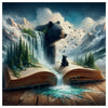 Enchanted Bear Storybook Cross Stitch Kit 🐻📖🏔️💧✨