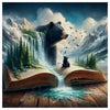 Enchanted Bear Storybook Cross Stitch Kit 🐻📖🏔️💧✨ Kits For Stitchers