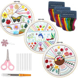 3-Piece Beginner Embroidery Technique Kit Kits For Stitchers