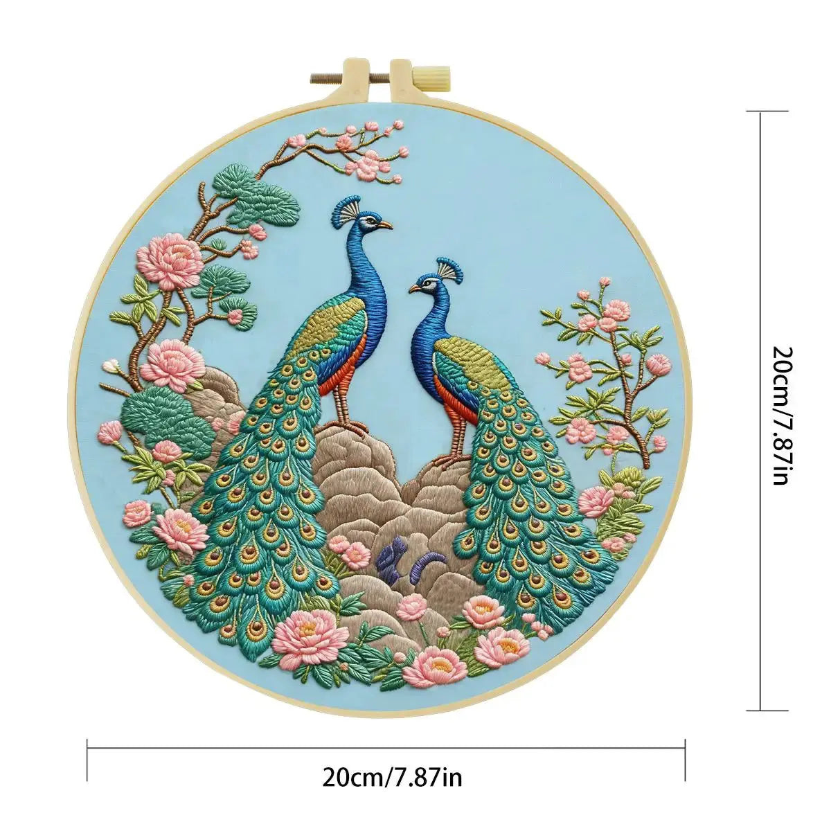 Peacock Garden Embroidery Kit Kits For Stitchers