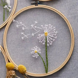 Transparent Double-Sided Flower Embroidery Starter Kit The Stichers Heavane