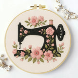 Floral Sewing Machine Hand Embroidery Kit The Stichers Heavane