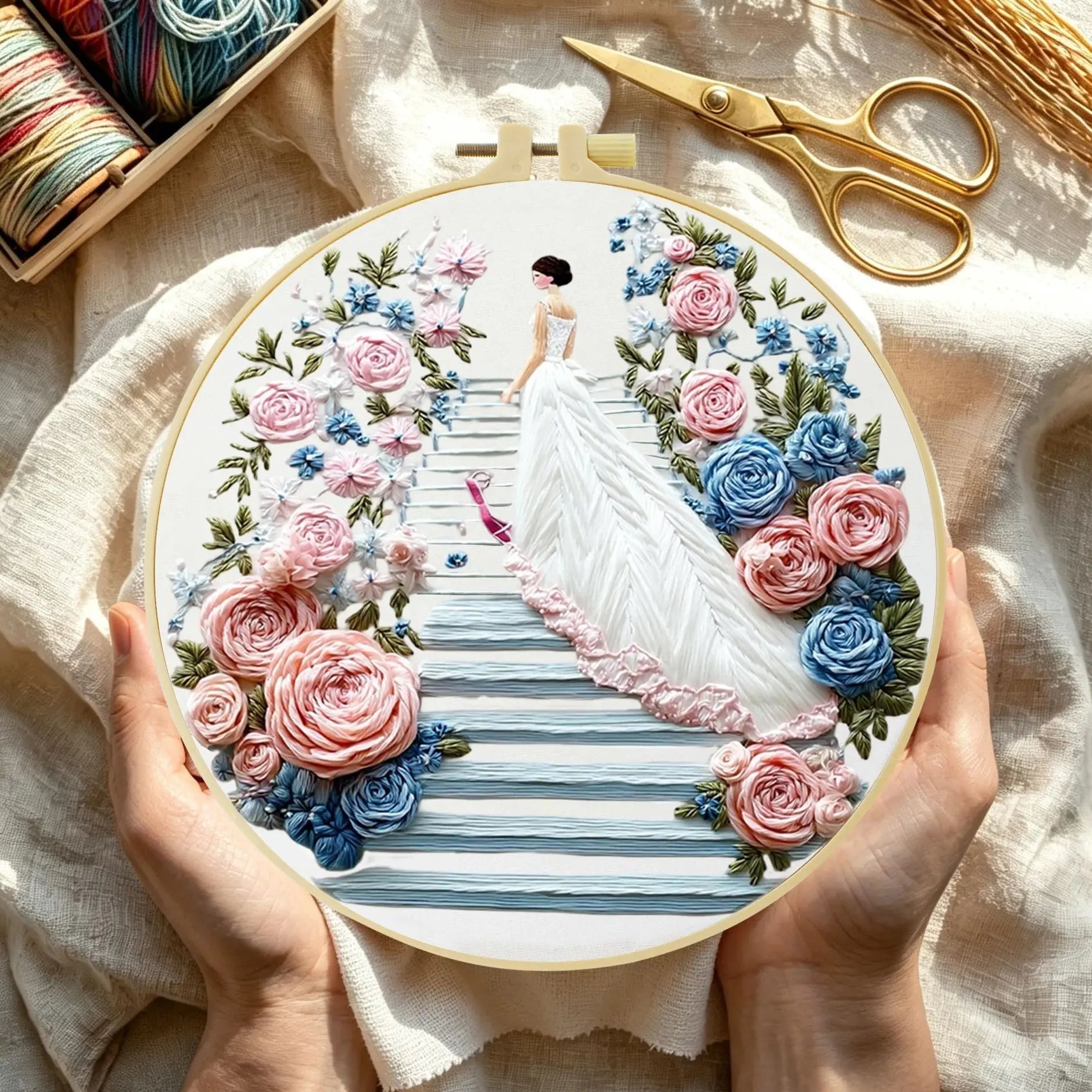 Bridal Bloom Embroidery Kit Kits For Stitchers