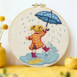 Rainy Day Puddle Jumper Embroidery Kit ☔💛 Kits For Stitchers