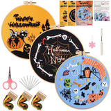 Cute Halloween Embroidery Kit – Set of 3