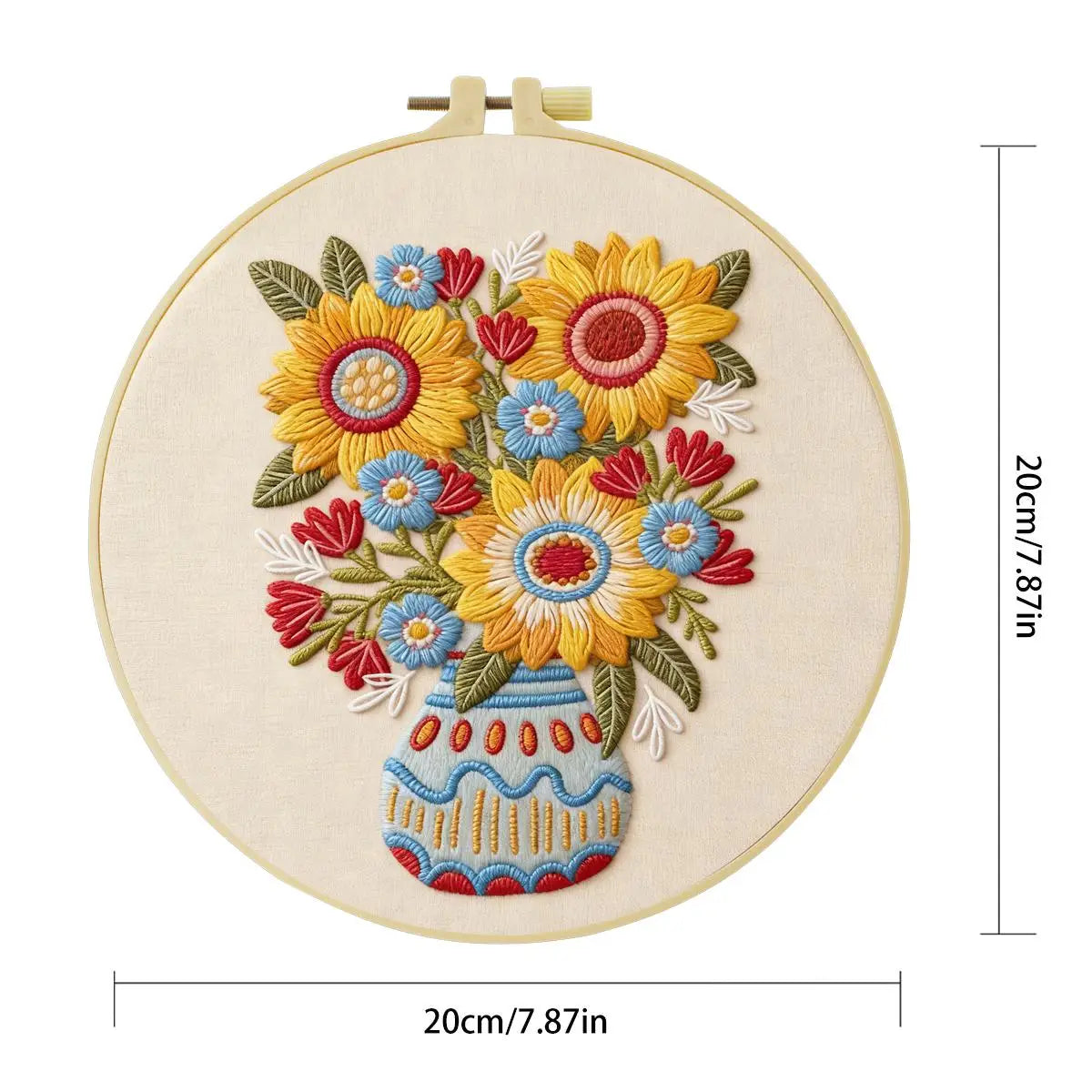 Retro Vase Embroidery Starter Kit