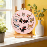 Playful Cats Embroidery Kit Kits For Stitchers
