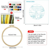 Japanese Torii Gate Embroidery Kit – Mount Fuji Sunset DIY Hand Embroidery Hoop Art Set Kits For Stitchers