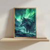 Northern Lights Wolf Cross Stitch Kit 🐺🌌❄️ Kits For Stitchers