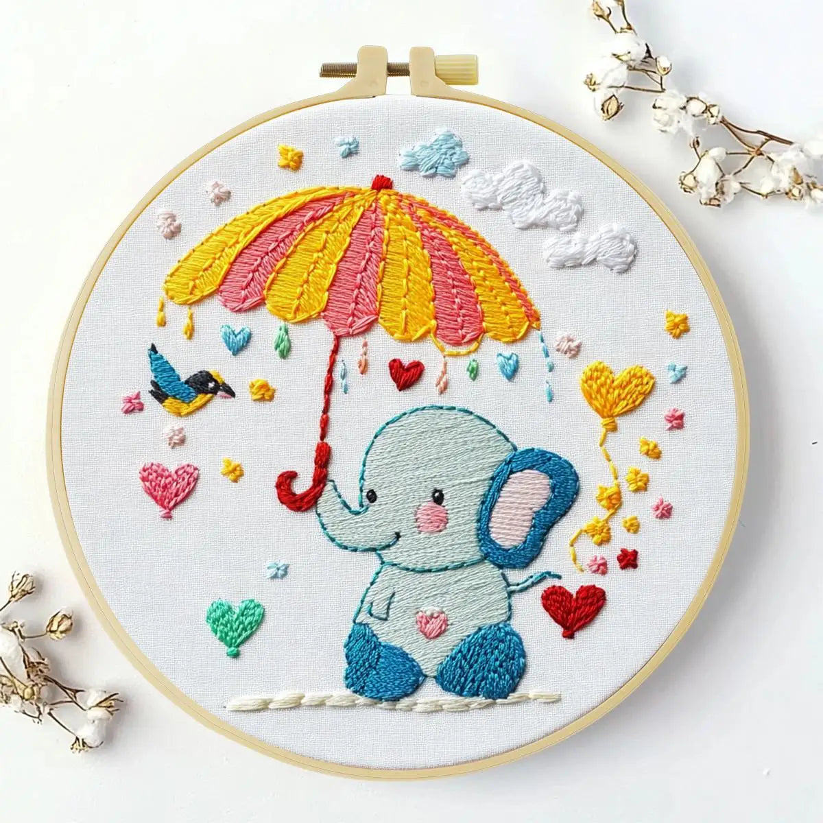 Baby Elephant Embroidery Kit