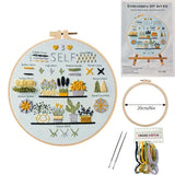 3-Piece Beginner Embroidery Stitch Learning Kit Kits For Stitchers