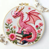 Pink Dinosaur Bag Embroidery Starter Kit The Stichers Heavane