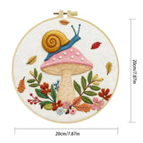 Whimsical Snail & Mushroom Embroidery Kit 🍄🐌 Kits For Stitchers