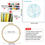 Four Seasons Landscape Embroidery Kit – Spring Summer Fall Winter DIY Sewing Craft, Nature Hoop Wall Art Decor Kits For Stitchers