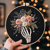 Floral Halloween Embroidery Kit Collection – 4 Designs