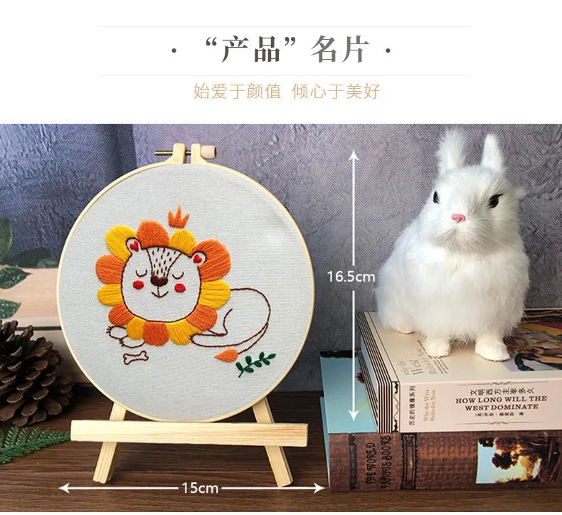 Animal Friends Beginner Embroidery Kit Kits For Stitchers