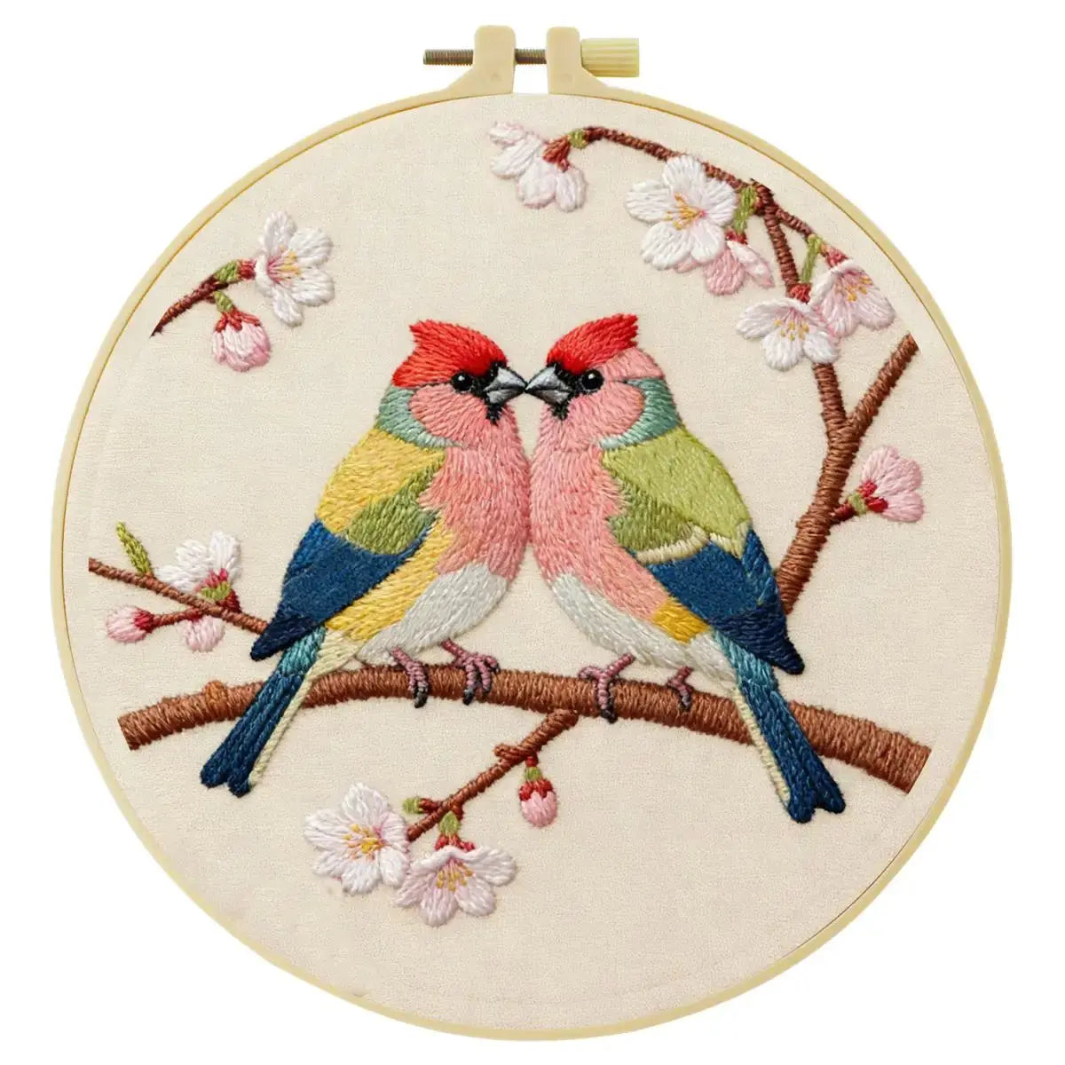 Lovebirds Blossom Embroidery Kit Kits For Stitchers