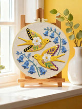 Floral Swallows Embroidery Kit ๐๏ธ๐ธ Kits For Stitchers