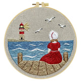 Seaside Lighthouse Daydream Embroidery Kit 🌊⚓❤️ Kits For Stitchers