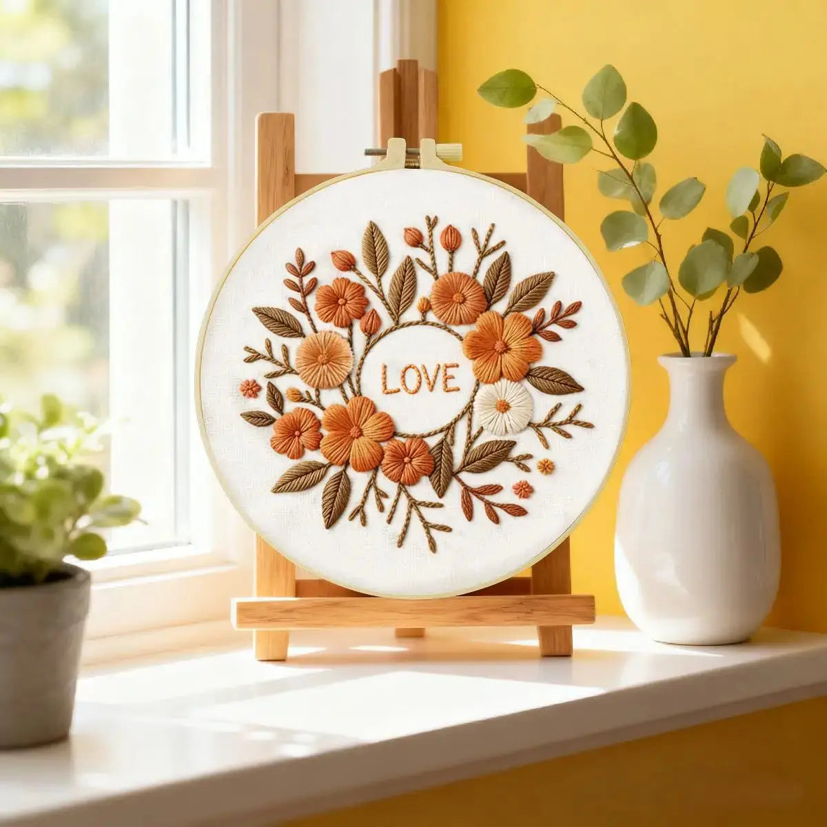 Autumn Love Floral Embroidery Kit Kits For Stitchers