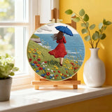 Seaside Breeze Embroidery Kit 🌊☂️🌼 Kits For Stitchers