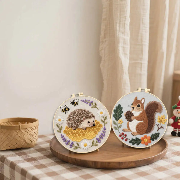 Forest Friends Hand Embroidery Kit