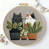 Kitty Hand Embroidery Kit The Stichers Heavane