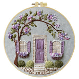 Lavender Cottage Embroidery Kit Kits For Stitchers