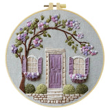 Lavender Cottage Embroidery Kit Kits For Stitchers