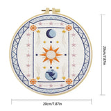 Sun Moon Celestial Embroidery Kit – DIY Boho Astrology Hoop Art for Beginners & Craft Lovers