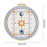 Sun Moon Celestial Embroidery Kit – DIY Boho Astrology Hoop Art for Beginners & Craft Lovers Kits For Stitchers