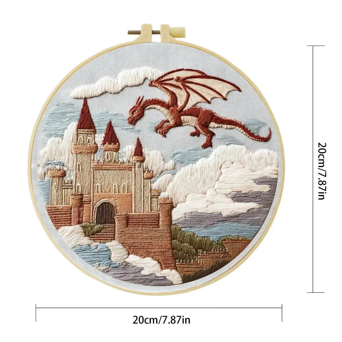 Dragon's Keep Embroidery Kit Kits For Stitchers