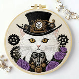 Punk Cat Embroidery Kit