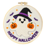 Cute Halloween Characters Embroidery Kit Collection – 6 Designs