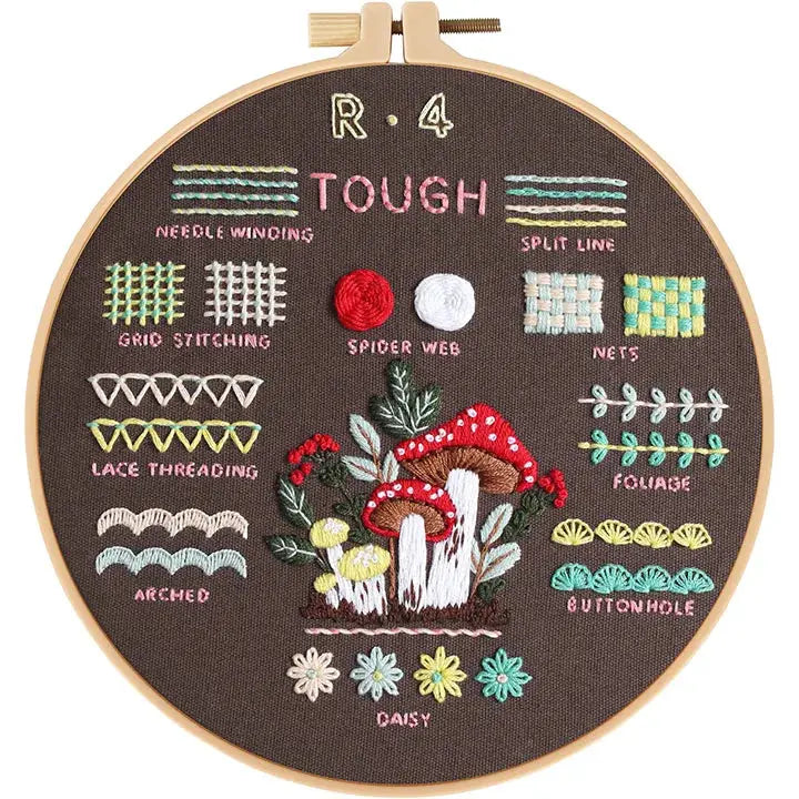 4-Stage Beginner Embroidery Learning Kit Kits For Stitchers