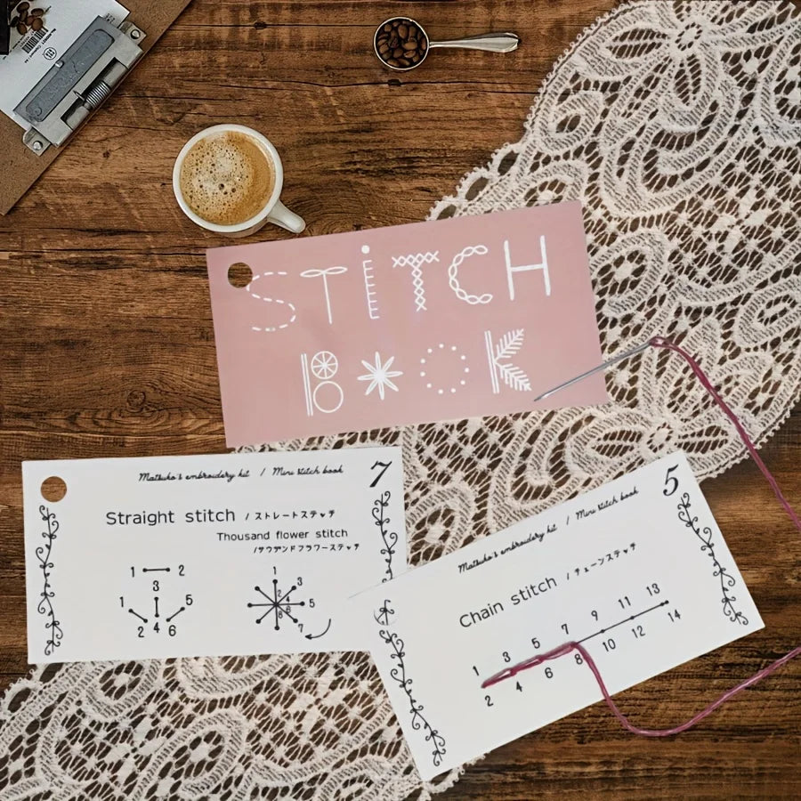 Embroidery Stitch Guide Book Kits For Stitchers