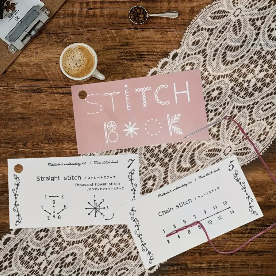 Embroidery Stitch Guide Book Kits For Stitchers