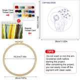 Minimalist Dandelion Embroidery Kit – Botanical Puff Flower DIY Needlepoint Hoop Art Modern Nature Decor Craft Gift for Adults