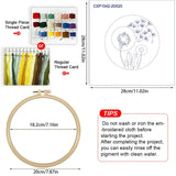 Minimalist Dandelion Embroidery Kit – Botanical Puff Flower DIY Needlepoint Hoop Art Modern Nature Decor Craft Gift for Adults Kits For Stitchers